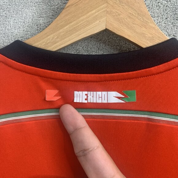 Adidas Jersey Youth XL Mexico National Soccer Red 2014 World Cup Climacool *FLAW - Picture 4 of 16
